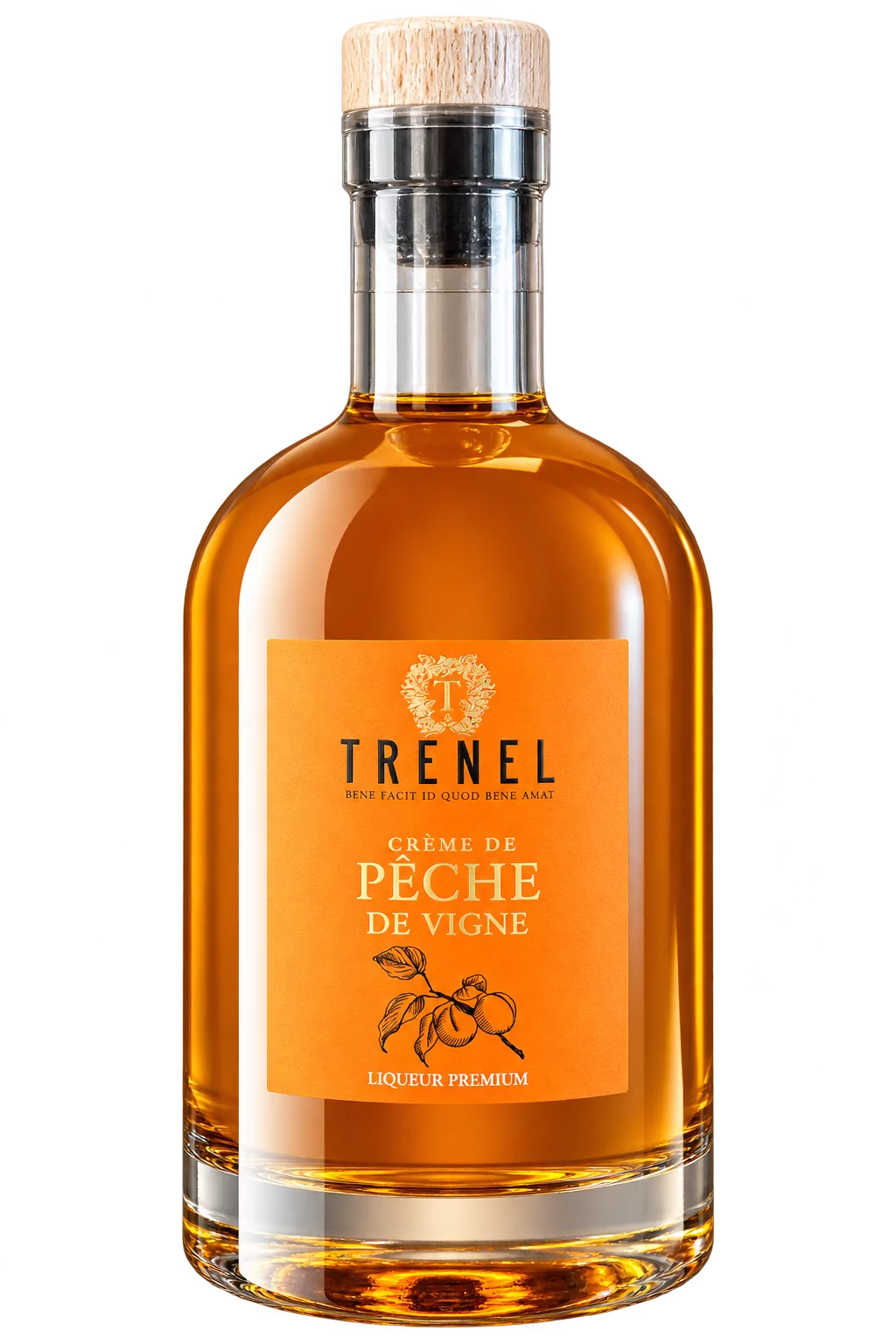 Crème de Pêche de Vigne, Trénel — bouteille 50 cl