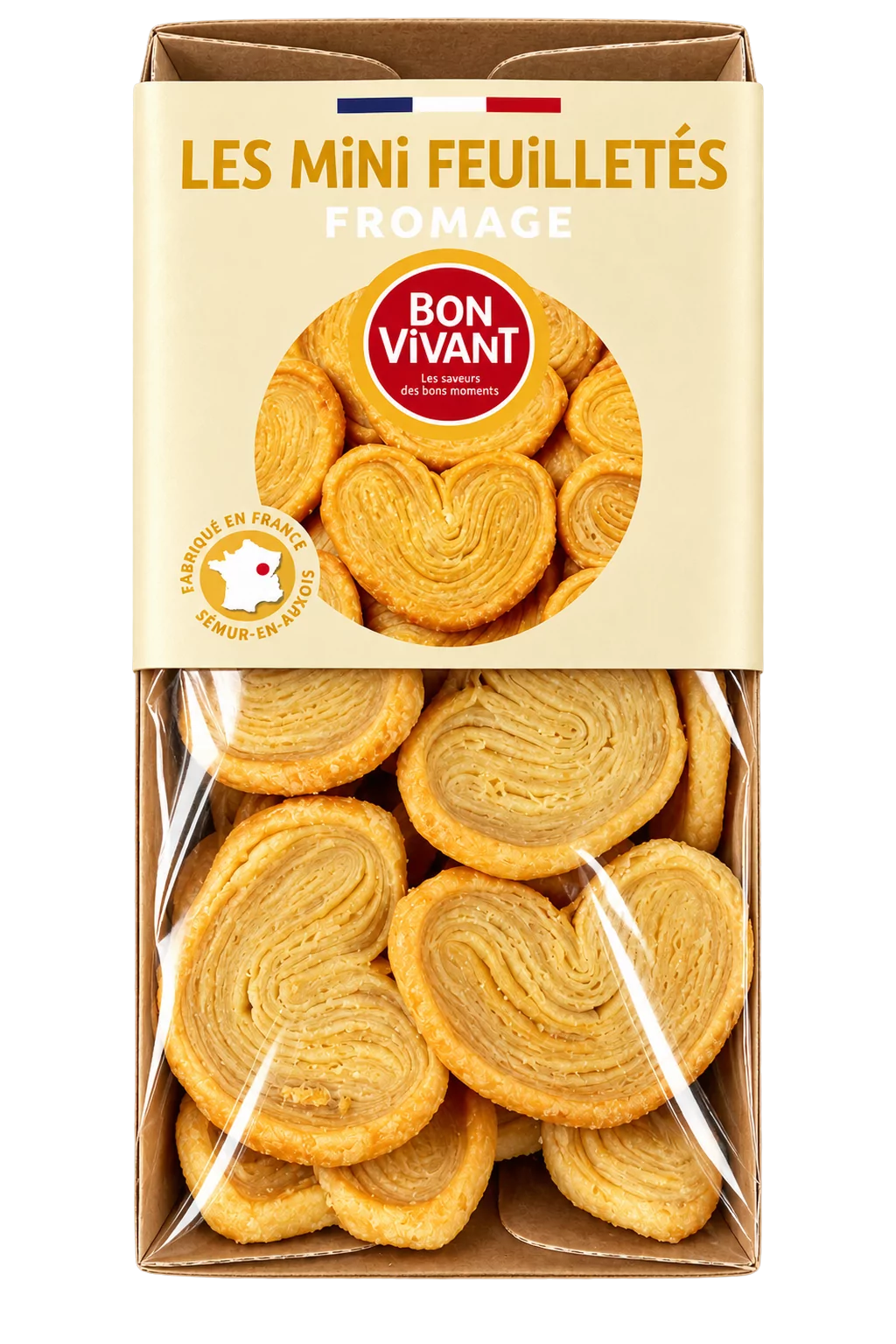 Les Mini Feuilletés Fromage, Bon Vivant — sachet 80 g