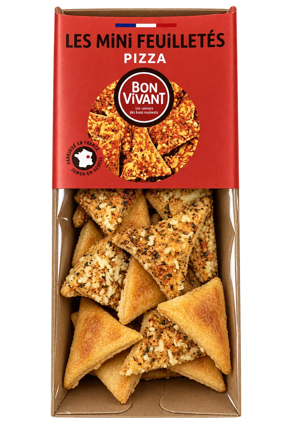 Les Mini Feuilletés Pizza, Bon Vivant — sachet 60 g