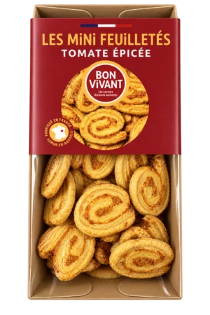 Les Mini Feuilletés Tomate Épicée, Bon Vivant — sachet 70 g