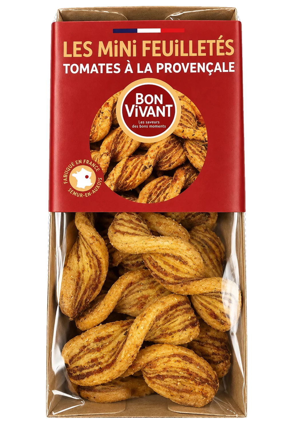 Les Mini Feuilletés Tomates à la Provençale, Bon Vivant — sachet 60 g