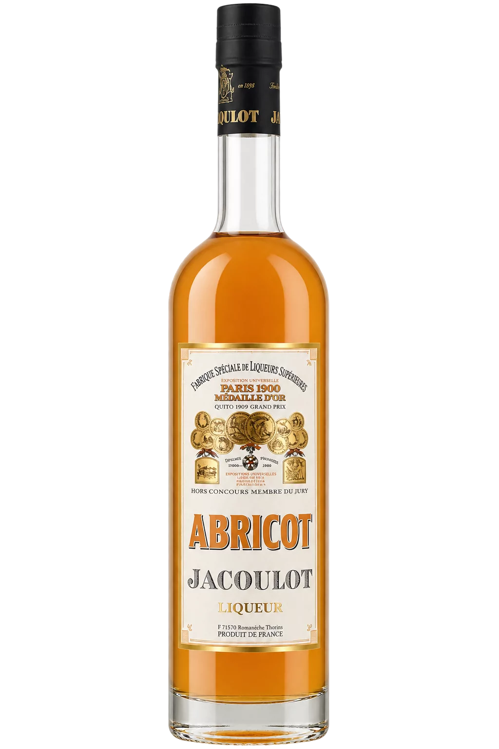 Liqueur de fruits Abricot, Jacoulot — bouteille 70 cl