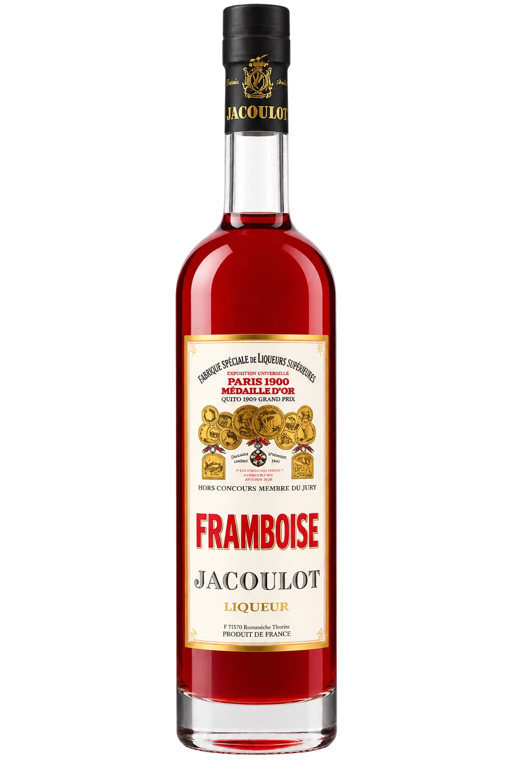 Liqueur de fruits Framboise, Jacoulot — bouteille 70 cl