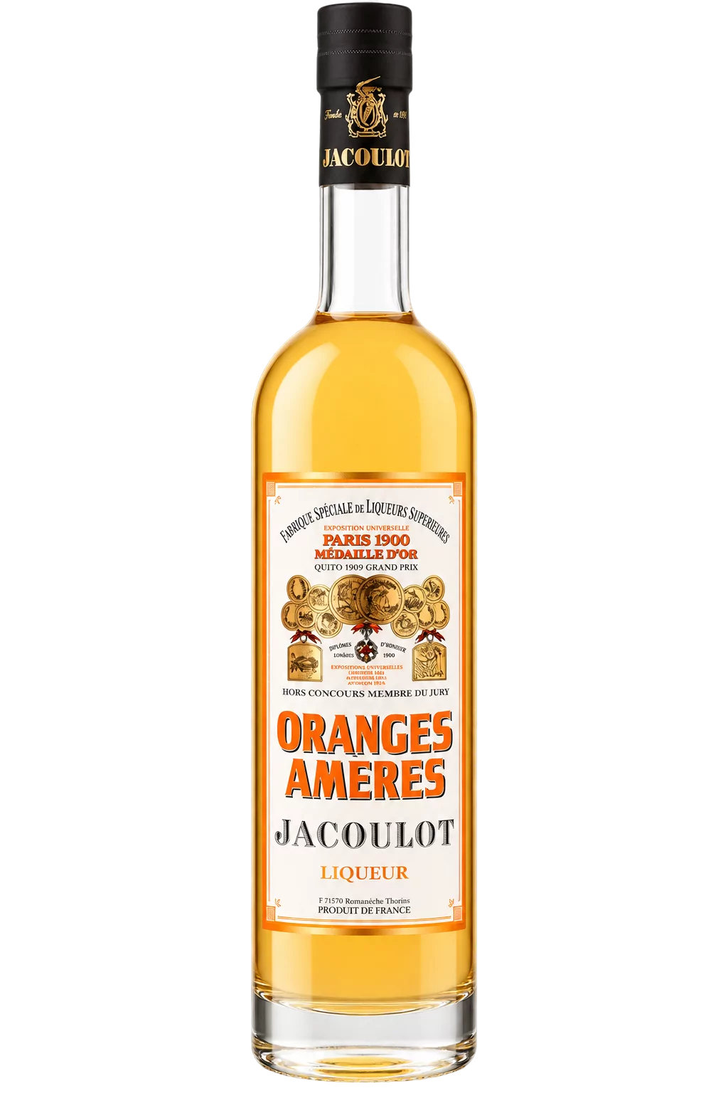 Liqueur de fruits Oranges Amères, Jacoulot — bouteille 70 cl