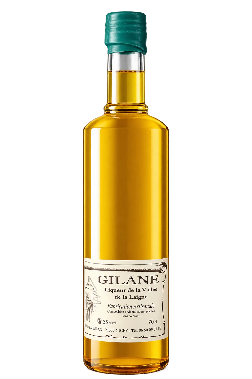 Liqueur de plantes Gilane, Distillerie de Méan — bouteille 70 cl