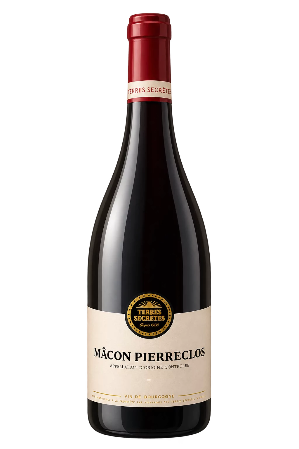 Bouteille 75 cl de Mâcon-Pierreclos rouge, Vignerons des Terres Secrètes