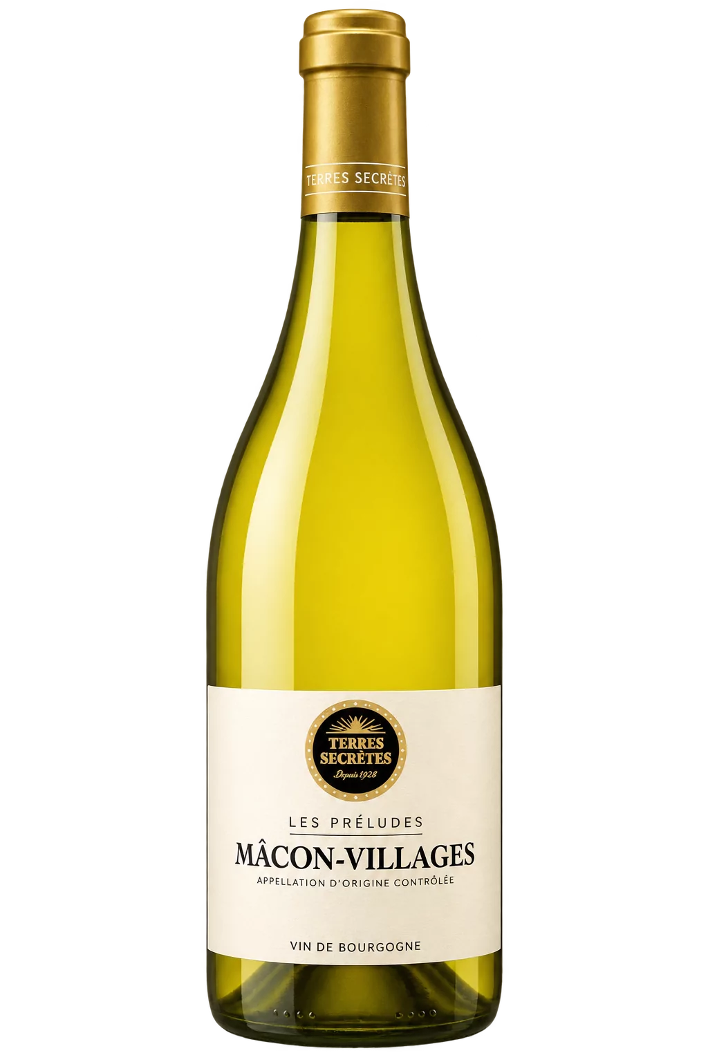 Bouteille 75 cl de Mâcon-Villages « Les Préludes », Vignerons des Terres Secrètes
