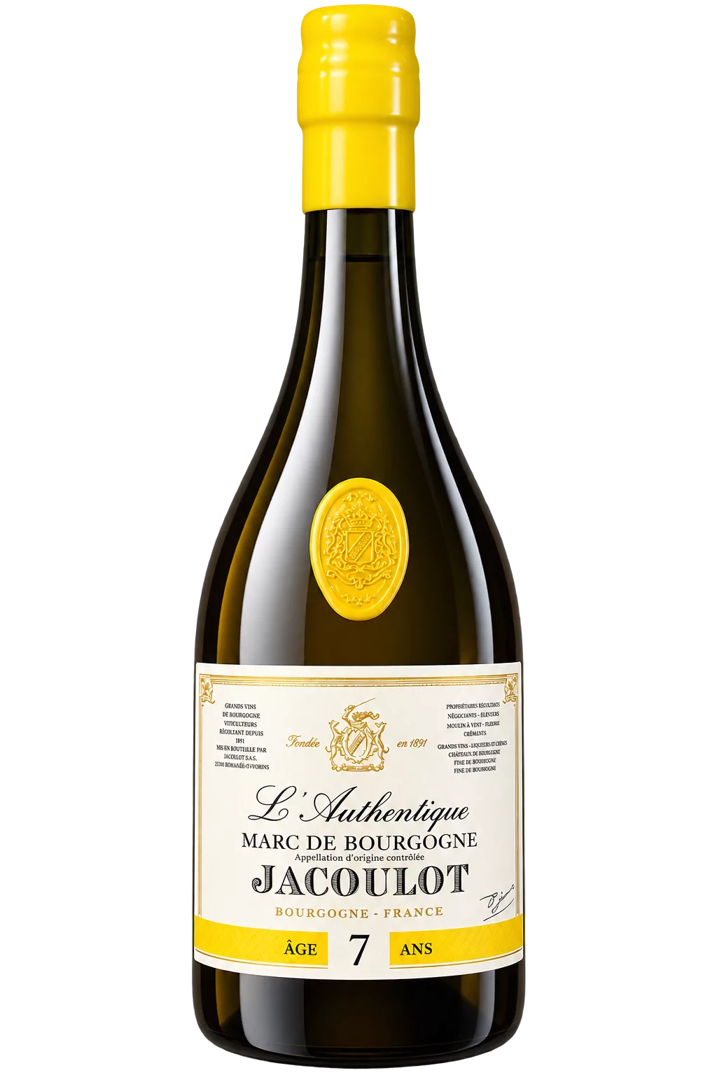 Marc de Bourgogne L’Authentique 7 ans, Jacoulot — bouteille 70 cl