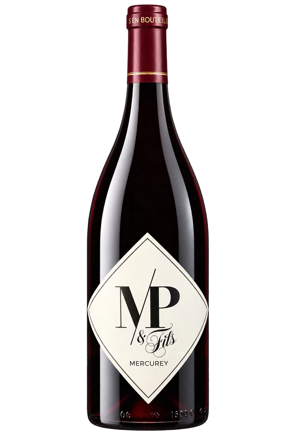 Bouteille magnum de Mercurey rouge 2022, Domaine du Clos Moreau, etiquette MP & Fils