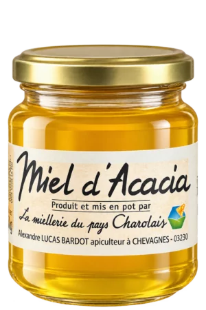 Miel d’Acacia, La Miellerie du Pays Charolais — pot 250 g