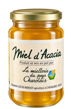 Miel d’Acacia, La Miellerie du Pays Charolais — pot 500 g