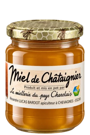 Miel de Châtaignier, La Miellerie du Pays Charolais — pot 250 g