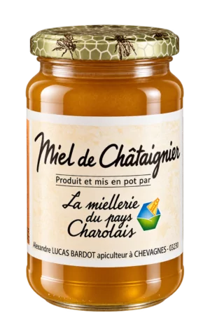 Miel de Châtaignier, La Miellerie du Pays Charolais — pot 500 g