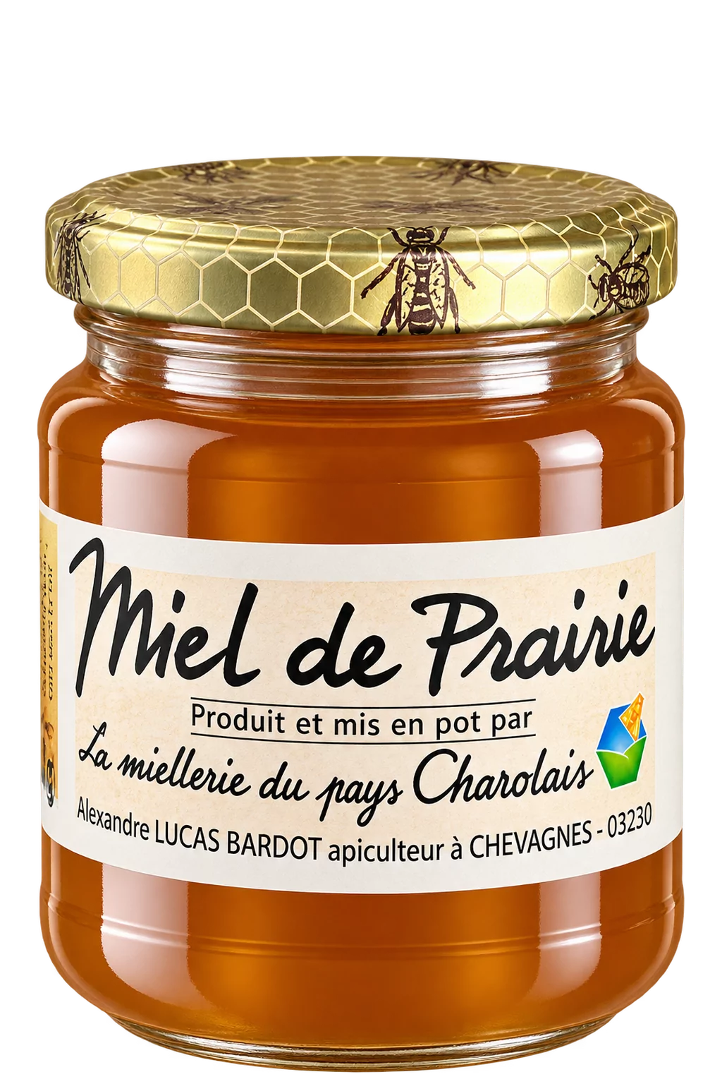 Miel de Prairie, La Miellerie du Pays Charolais — pot 250 g