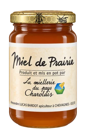 Miel de Prairie, La Miellerie du Pays Charolais — pot 500 g