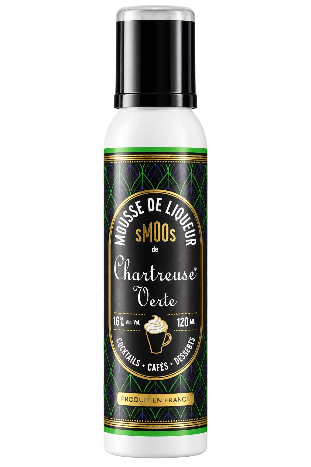 Mousse de liqueur de Chartreuse Verte, Smoos — flacon 120 ml
