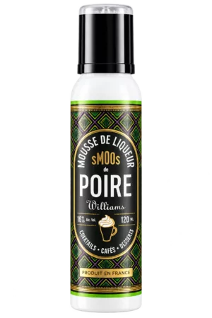 Mousse de liqueur de Poire Williams, Smoos — flacon 120 ml