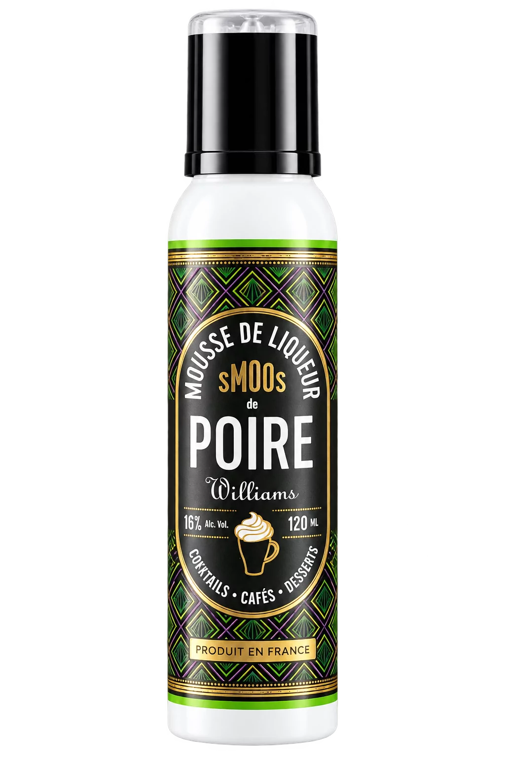 Mousse de liqueur de Poire Williams, Smoos — flacon 120 ml