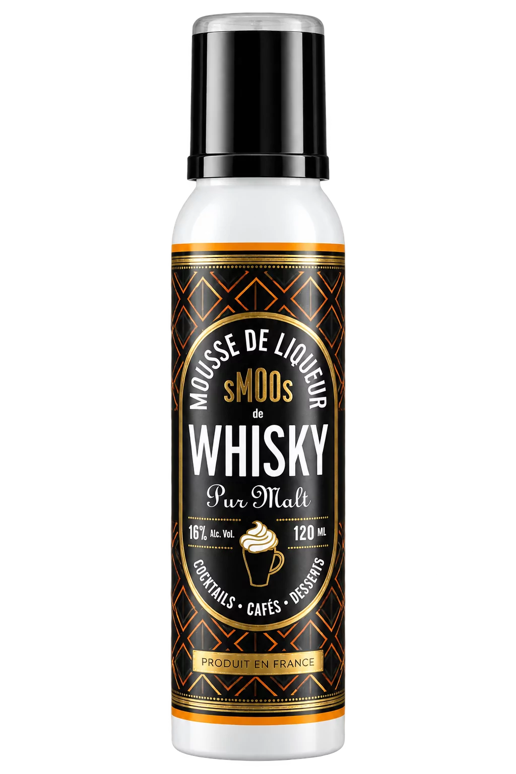 Mousse de liqueur de Whisky pur malt, Smoos — flacon 120 ml