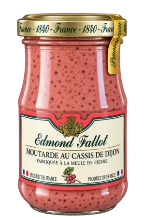 Moutarde au cassis de Dijon, Edmond Fallot — pot 205 g
