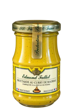 Moutarde au curry de Madras, Edmond Fallot — pot 105 g