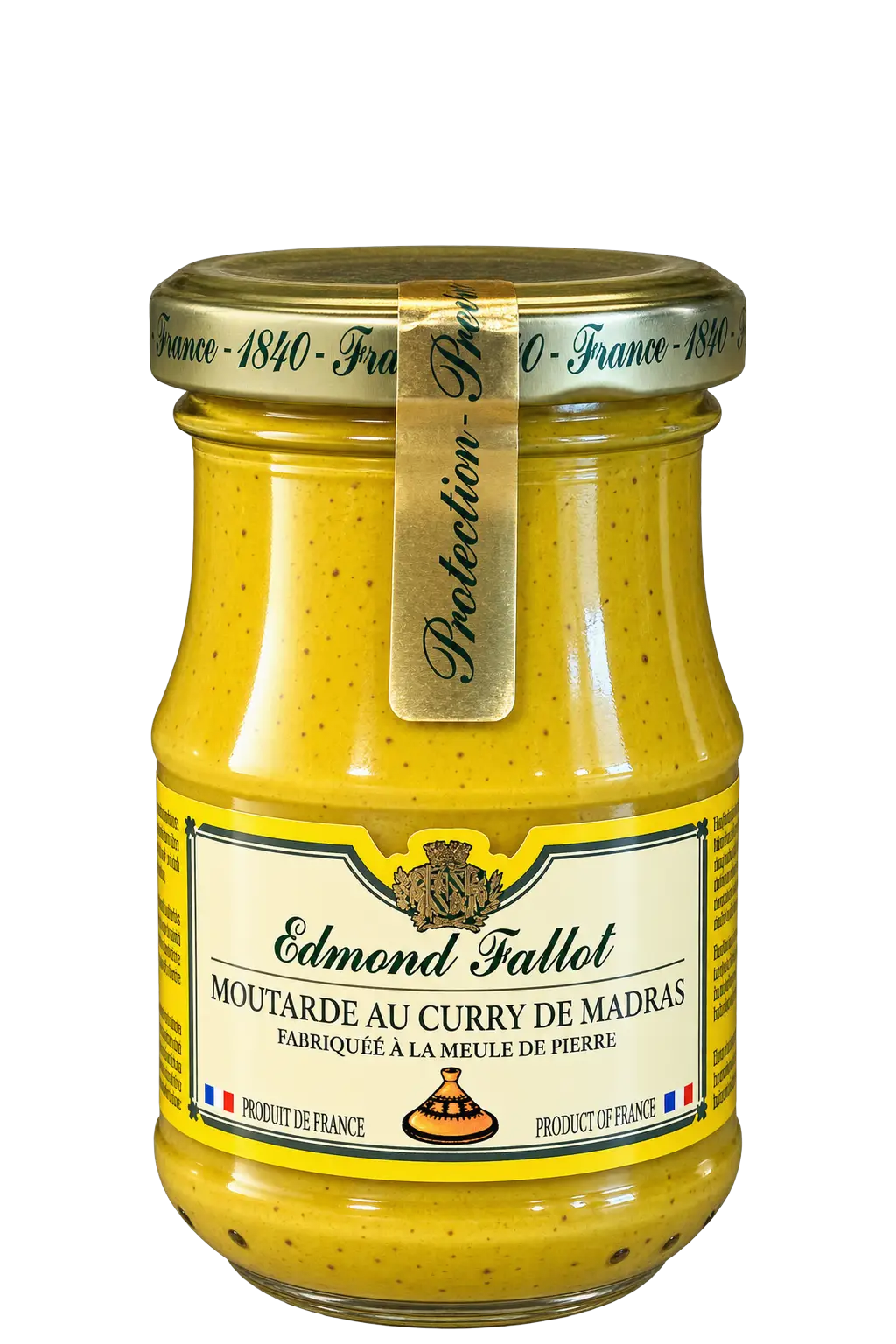 Moutarde au curry de Madras, Edmond Fallot — pot 105 g
