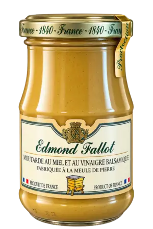 Moutarde au miel et au vinaigre balsamique, Edmond Fallot — pot 205 g