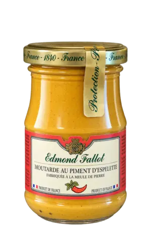 Moutarde au piment d'Espelette, Edmond Fallot — pot 105 g