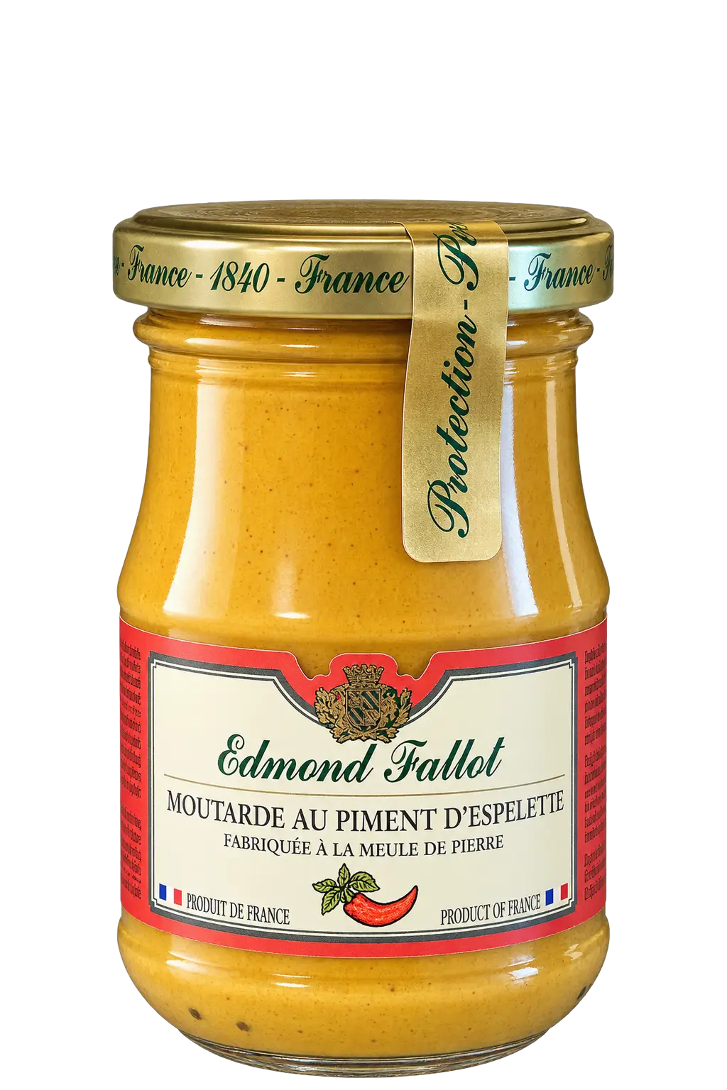 Moutarde au piment d'Espelette, Edmond Fallot — pot 105 g