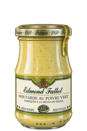 Moutarde au poivre vert, Edmond Fallot — pot 105 g