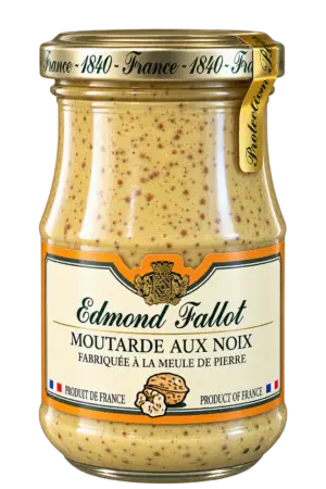 Moutarde aux noix, Edmond Fallot — pot 205 g