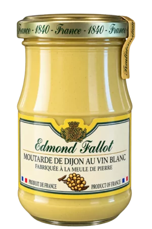 Moutarde de Dijon au vin blanc, Edmond Fallot — pot 205 g