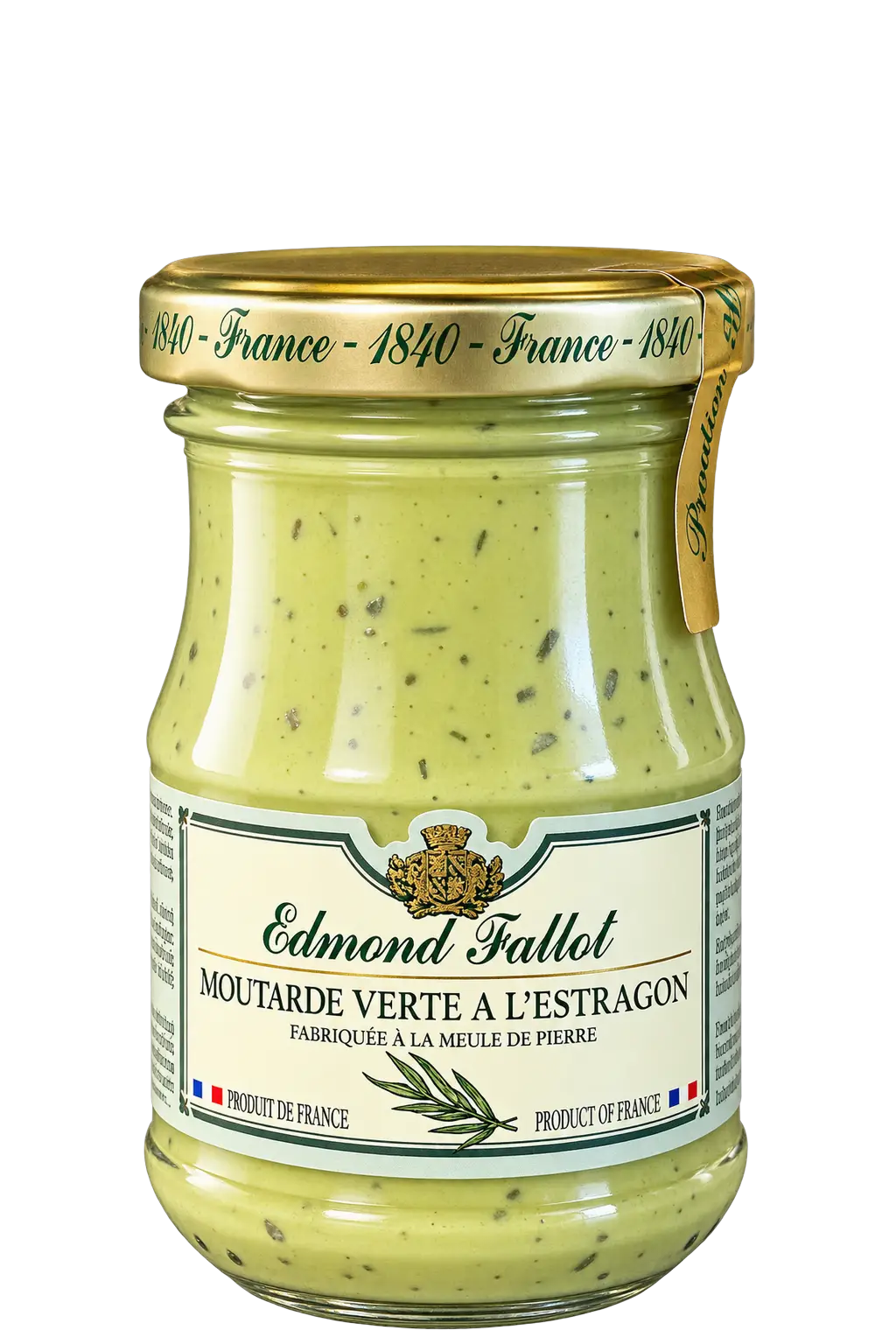Moutarde verte à l'estragon, Edmond Fallot — pot 105 g