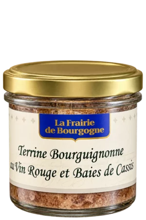 Terrine Bourguignonne au Vin Rouge et Baies de Cassis, La Frairie de Bourgogne — pot 90 g