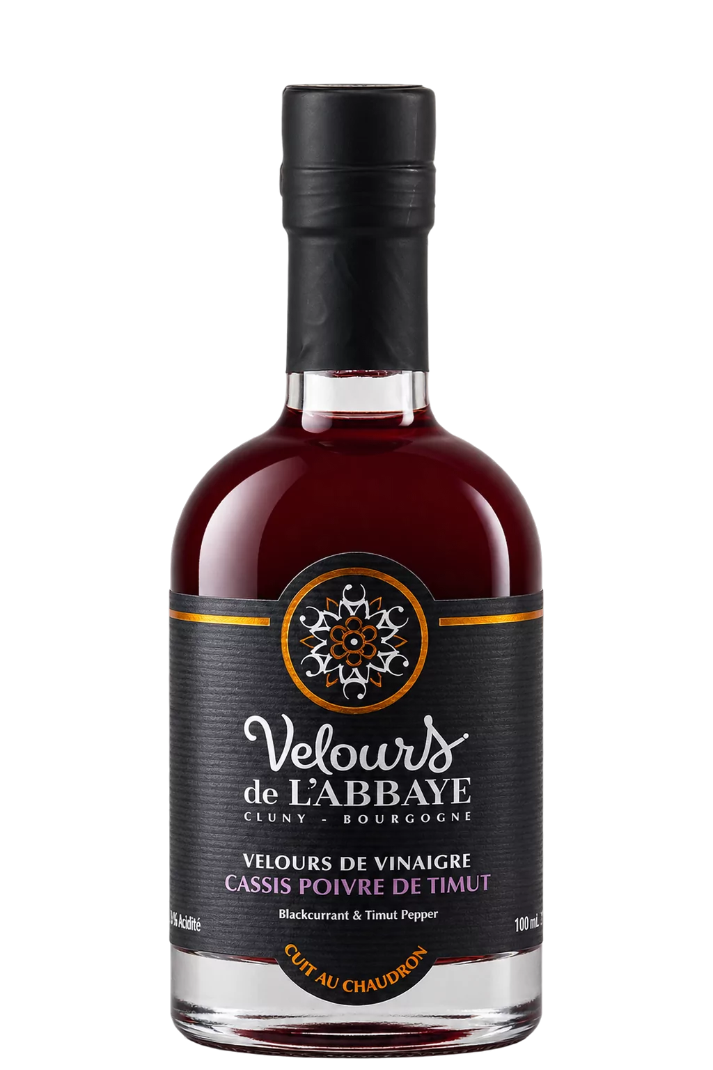 Velours Cassis Poivre de Timut, Velours de l’Abbaye — flacon 100 ml