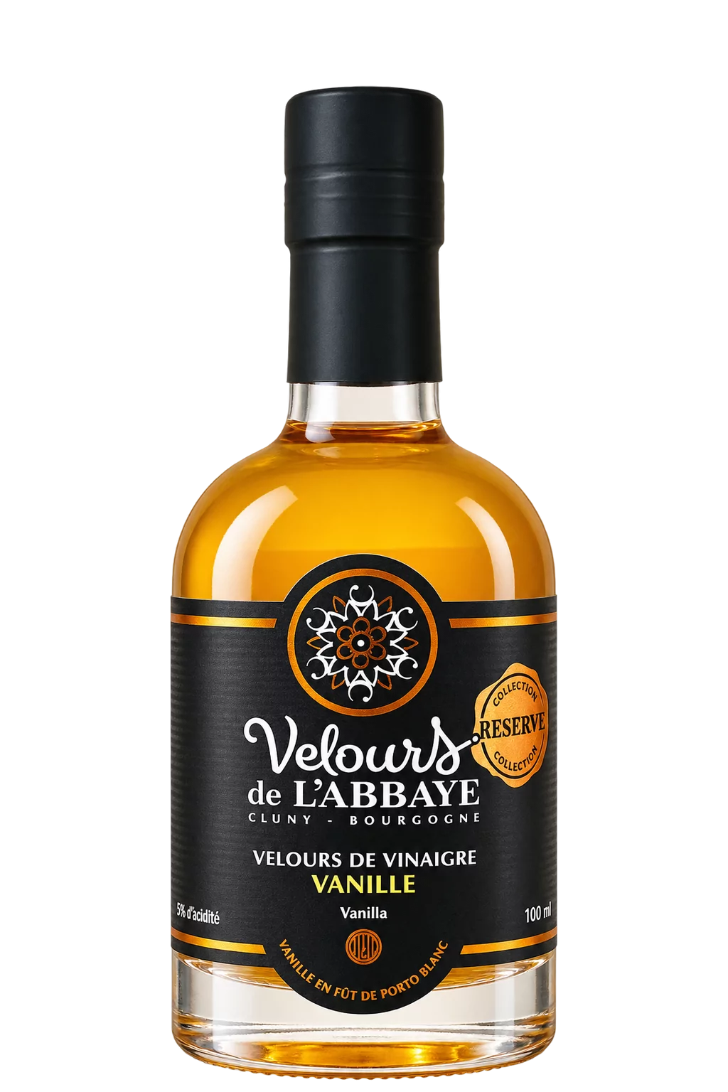 Velours de Vinaigre Vanille Réserve, Velours de l’Abbaye — flacon 100 ml