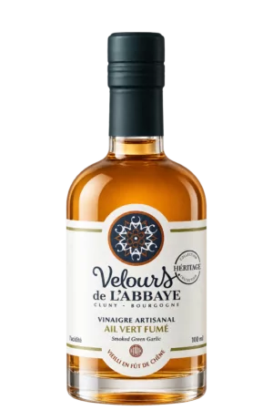 Vinaigre Ail Vert Fumé Héritage, Velours de l’Abbaye — flacon 100 ml