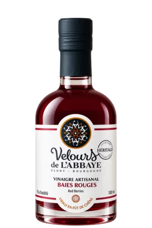 Vinaigre Baies Rouges Héritage, Velours de l’Abbaye — flacon 100 ml