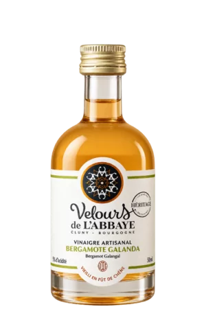 Vinaigre Bergamote Galanga Héritage, Velours de l’Abbaye — flacon 50 ml