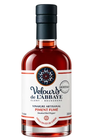 Vinaigre Piment Fumé Héritage, Velours de l’Abbaye — flacon 200 ml