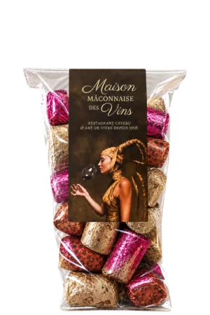Bouchons Mâconnais à l’alcool de framboise — sachet 150 g