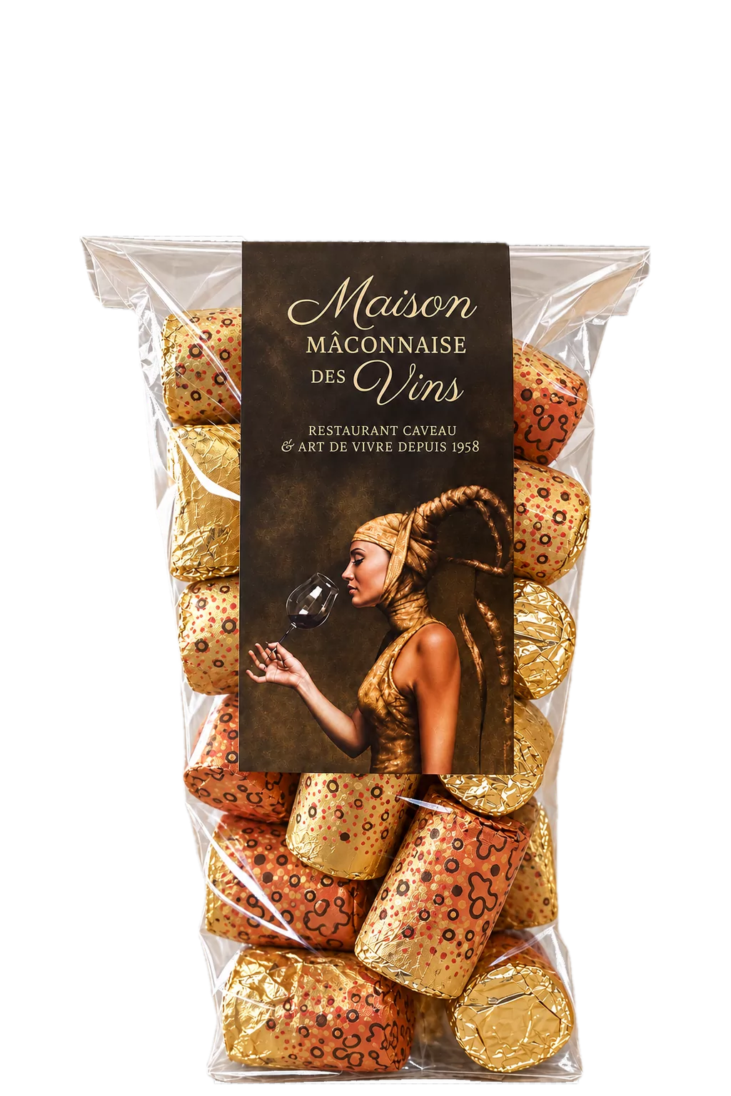 Bouchons Mâconnais au Pralin — sachet 150 g